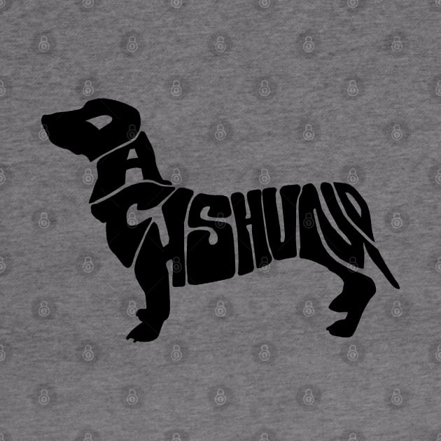 Dachshund Typography by Grafikstudio